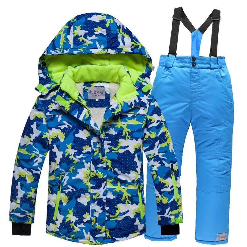 Color: black, Kid Size: 7 - OLEKID -30 Degree Russian Winter Children Ski Suit Plus Velvet Warm Waterproof Jacket Coat Boy Overalls 3-20 Years Girl Snowsuit