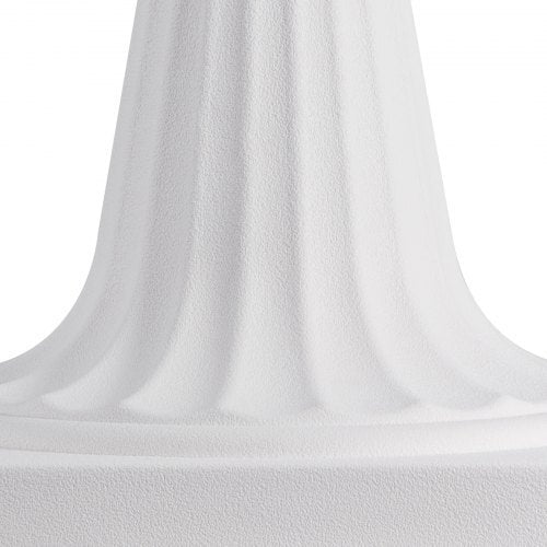 Plastic Urn Planters, 9.8 x 16.5 Inch, 2 Pack White Classic Flower Pots Front Porch Planters, Indoor & Outdoor Vase for Wedding, Party, Event, Home, Stage, Garden, Balcony, Patio Decoration