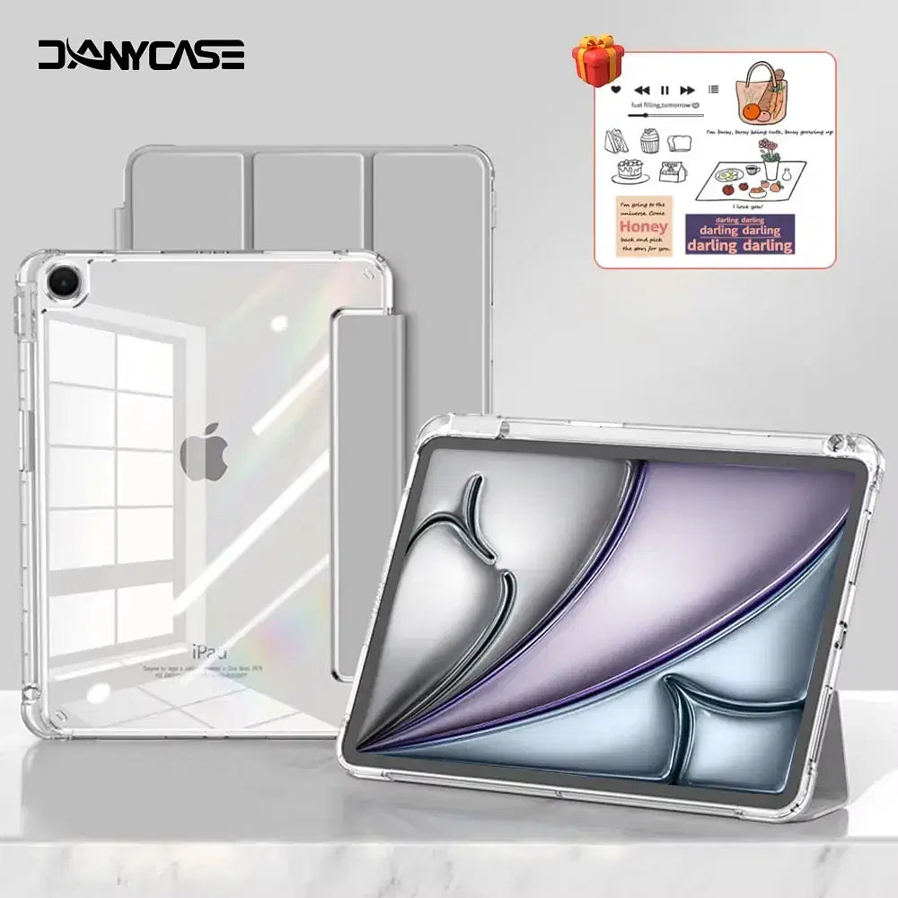 Color: green, Size: seventeen - For iPad Air 5 Case 2024 Air 6 11 iPad Pro 11 12.9 13 10 Gen 10.2 9th 8th 7th 9.7 6th 5th Mini 7 6 Smart case with pen Holder