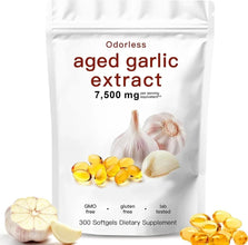 Odorless Garlic 7500mg – 300 Softgels | 2-Year Aged Garlic