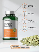 Horbaach Pumpkin Seed Oil Capsules 3000mg – 120 Softgels