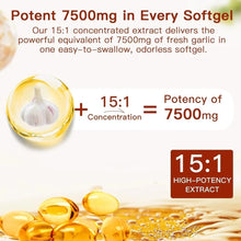 Odorless Garlic 7500mg – 300 Softgels | 2-Year Aged Garlic